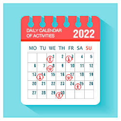 Calendar of activities in Madrid